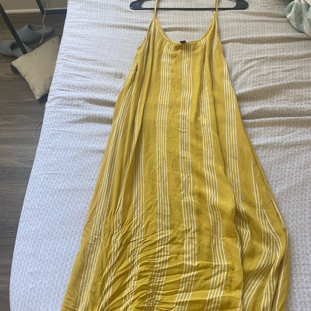 Long Yellow Summer Dress